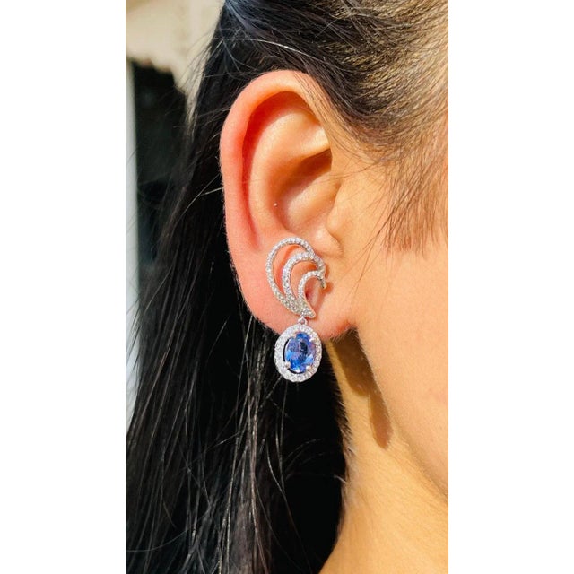 This is part of Chairish’s Fine Jewelry assortment. Earrings create a subtle beauty while showcasing the colors of the...