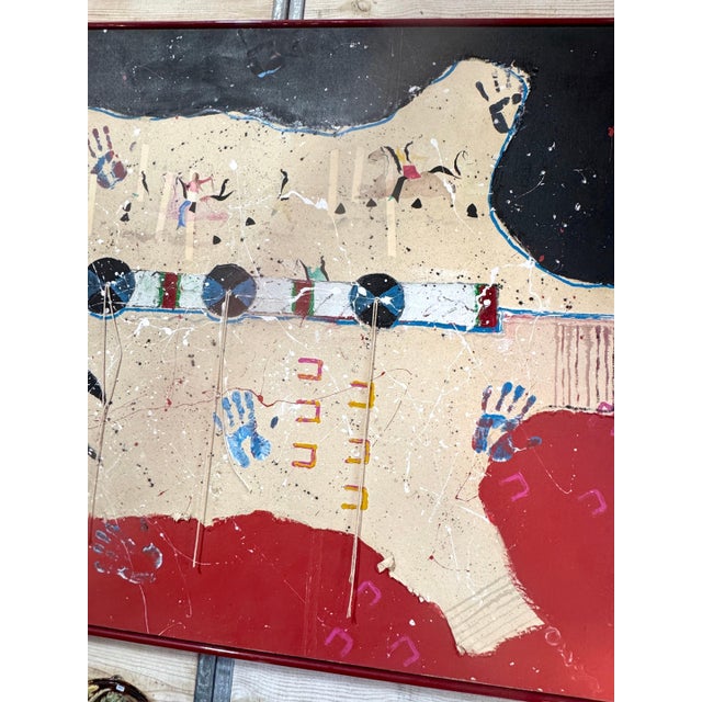Randy Lee 'White Horse' b. 1951 Untitled, Ceremonial Map with Rawhide Lacing For Sale - Image 18 of 18