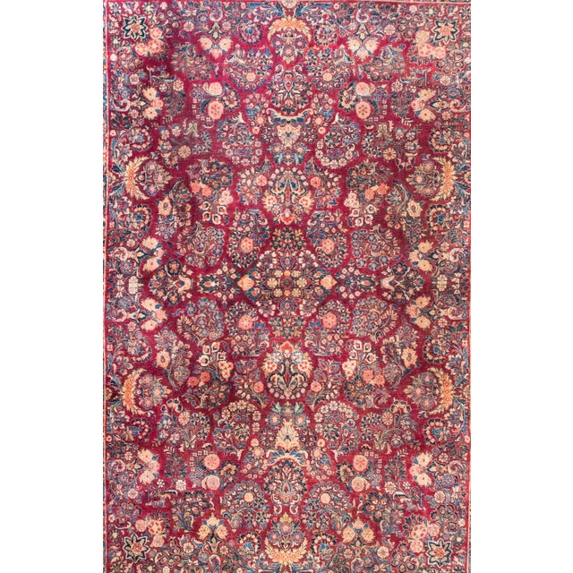 Persian Early 20th Century Persian Sarouk Rug For Sale - Image 3 of 15