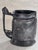 Victorian Antique Hand-Formed Pewter Mug With Ornate Handle and Inscription For Sale - Image 3 of 8