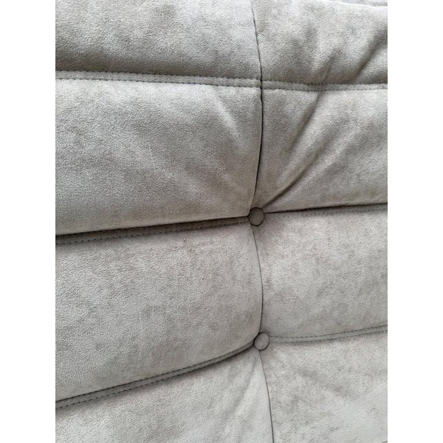 Vintage Alcantara Togo 2-Seater Sofa by Michel Ducaroy for Ligne Roset, 1990s For Sale - Image 14 of 15