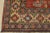 Red Kazak Rug 3’8” X 5’7” Red Wool Tribal Hand-Knotted Carpet For Sale - Image 8 of 11