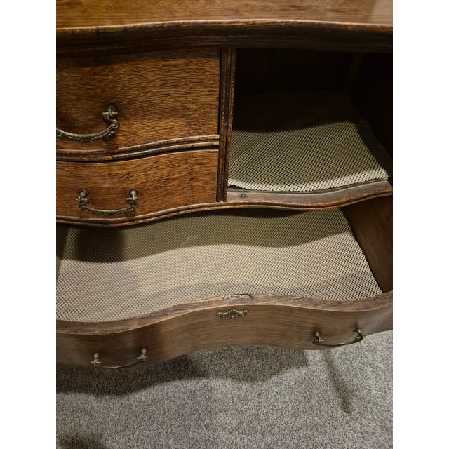 Early 20th Century Victorian-Era Serpentine Highboy Dresser For Sale - Image 9 of 14