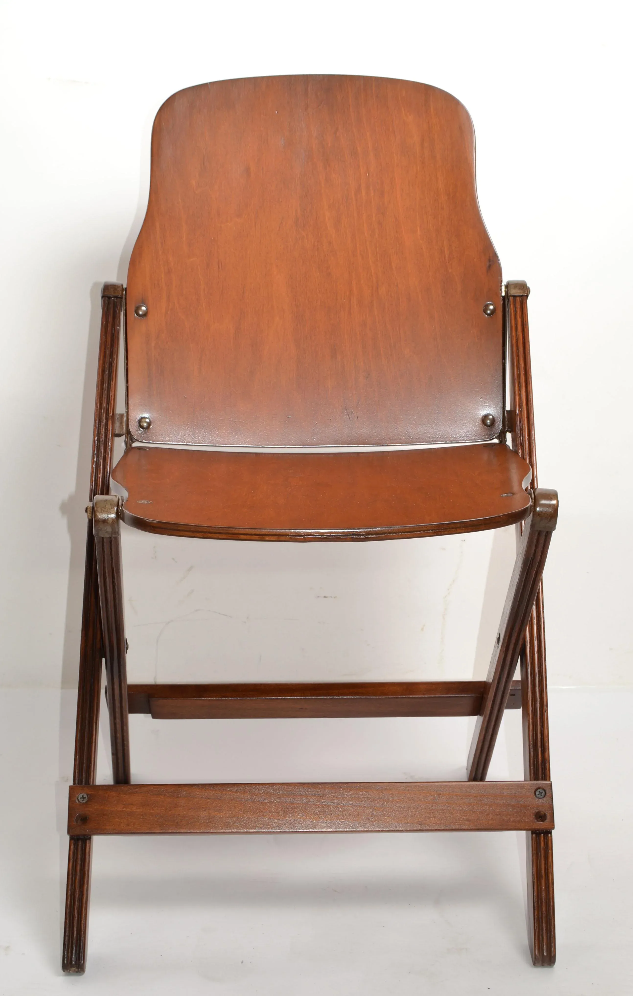 1940s Branded Plywood Folding Chair Nordmark American Seating