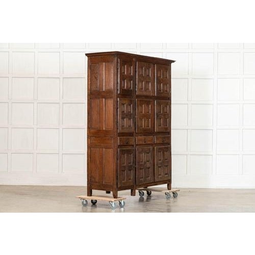 Large 18th Century French Oak Housekeepers Cupboard, 1760s For Sale - Image 3 of 18
