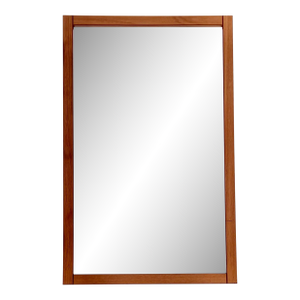 1960s Teak Rectangular Wall Mirror by Pedersen & Hansen for Viby J. Of Denmark