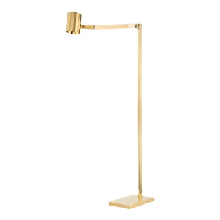 Hudson Valley Lighting Mark D. Sikes Highgrove 1-Light Articulating Floor Lamp, Aged Brass For Sale