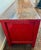 19th Century Antique Chinese Low Red Elmwood Cabinet For Sale - Image 5 of 12