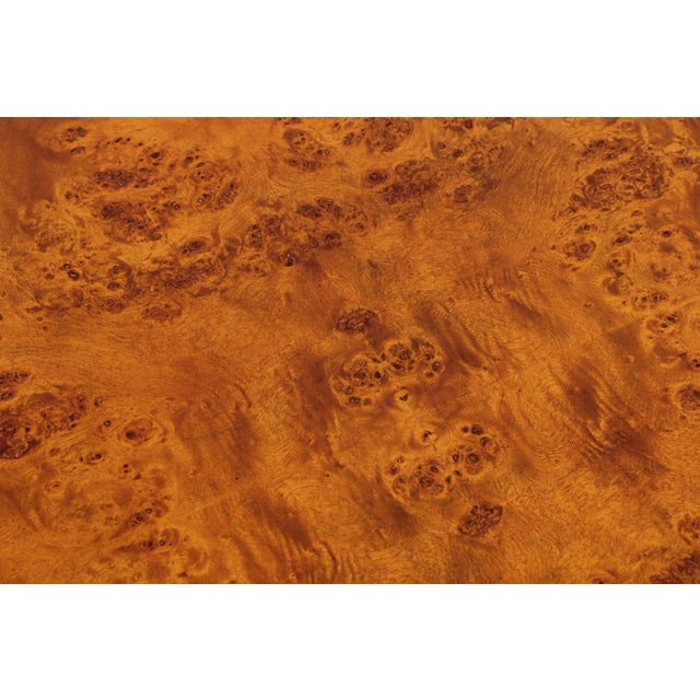 Gorgeous Burl Wood 2 Tier Coffee Table For Sale - Image 9 of 16
