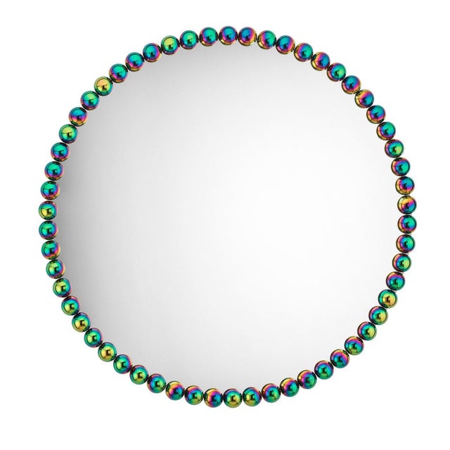 Contemporary Gioiello Large Round Wall Mirror by Nika Zupanc For Sale - Image 3 of 3