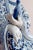 Blue Early 20th Century Chinese Blue and White Porcelain Sitting Buddha For Sale - Image 8 of 11