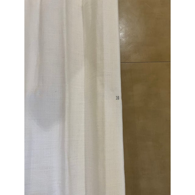 Restoration Hardware White Linen Roman Shade Chairish