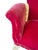 Vintage Louis XV Style Wingback Bergère Chair in Ruby Velvet With Carved Distressed Frame For Sale - Image 4 of 10