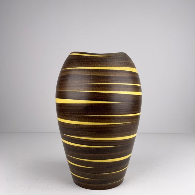 Ceramic Large Ceramic Vase by Ilkara Edel Keramik, 1950s For Sale - Image 7 of 7