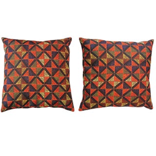 Persian Accent Pillows With Down Filling - a Pair For Sale
