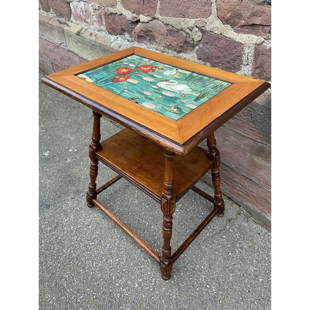 French Art Nouveau Side Table, 1910s For Sale - Image 6 of 12