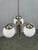 Art Deco Nickel Chandelier with Opaline Glass Globes, 1930s For Sale - Image 9 of 14