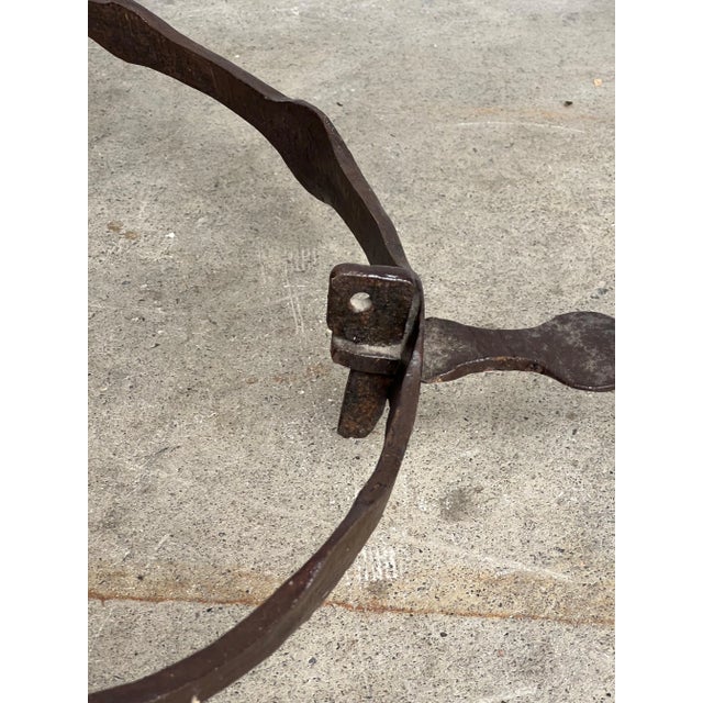 French Hand Crafted Iron End Table For Sale - Image 10 of 13