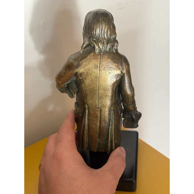 19th Century Gilt Bronze Portrait Sculpture of Benjamin Franklin Circa 1830s For Sale - Image 13 of 14