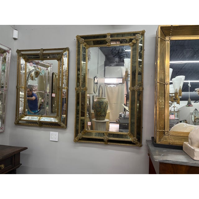 Baroque Style Venetian Mirror For Sale - Image 11 of 12