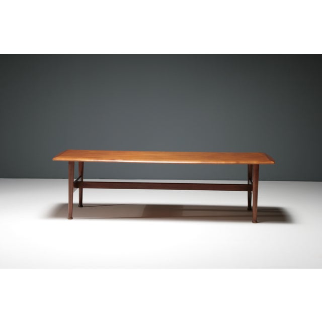 Wood Large Scandinavian Teak Coffee Table, 1960s For Sale - Image 7 of 13