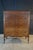 1930s Antique Sheraton Style Book Matched Walnut Four Drawer Tallboy Dresser 49" For Sale - Image 5 of 17