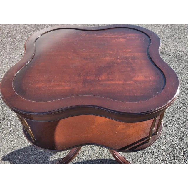 Early Twenty Century Vintage Two Tier Tea Table RDV For Sale - Image 9 of 12