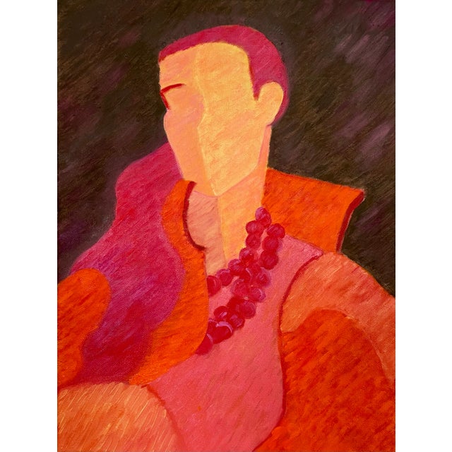 2024 “Poppy” Oil Painting on Canvas by Nancy Vignola For Sale