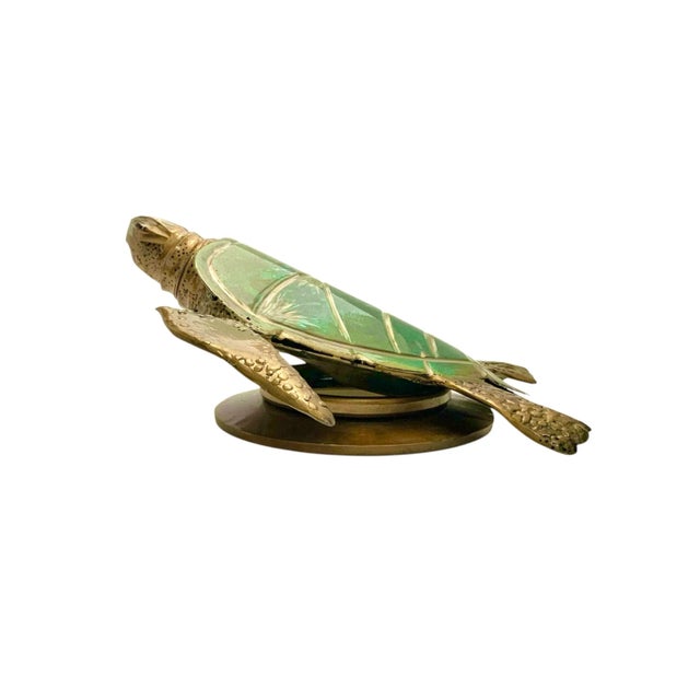 Welded Stainless Steel Sea Turtle Sculpture, Original Coastal Art, 17"w For Sale In Tulsa - Image 6 of 9