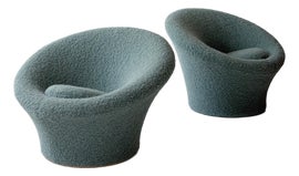 Example of Blue Mid-Century Modern Seating