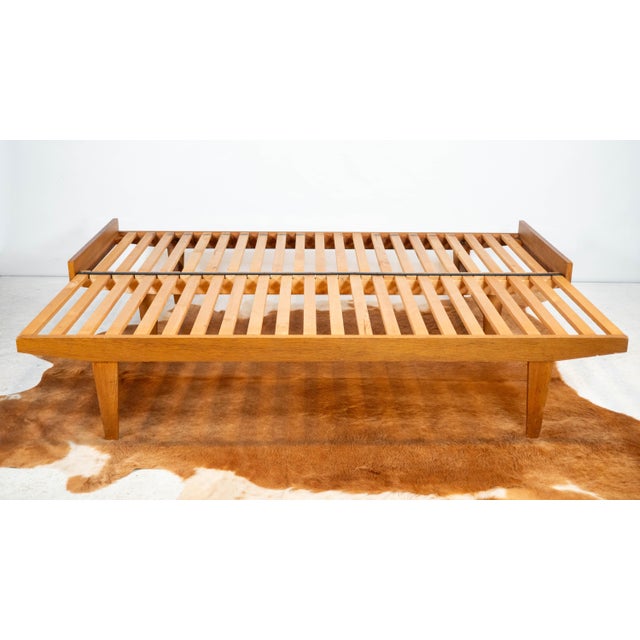 FDB Møbler Mid-Century Expanding Ib Hylander Attr. Oak Daybed by Tanu Toiviainen, 1960s For Sale - Image 4 of 18