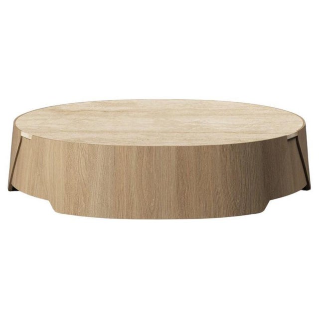 Black Large Perianth Natural Oak Coffee Table by Haymann Editions For Sale - Image 8 of 8