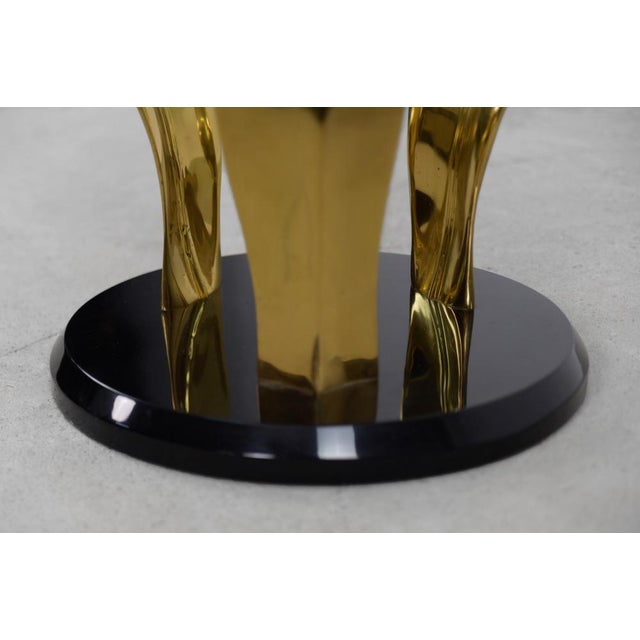 Vintage Palm Leaf Cocktail Coffee Table, 1970s For Sale - Image 4 of 13