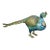 Vintage Cloisonné Enamel Peacock Figurine With Brass Accents For Sale