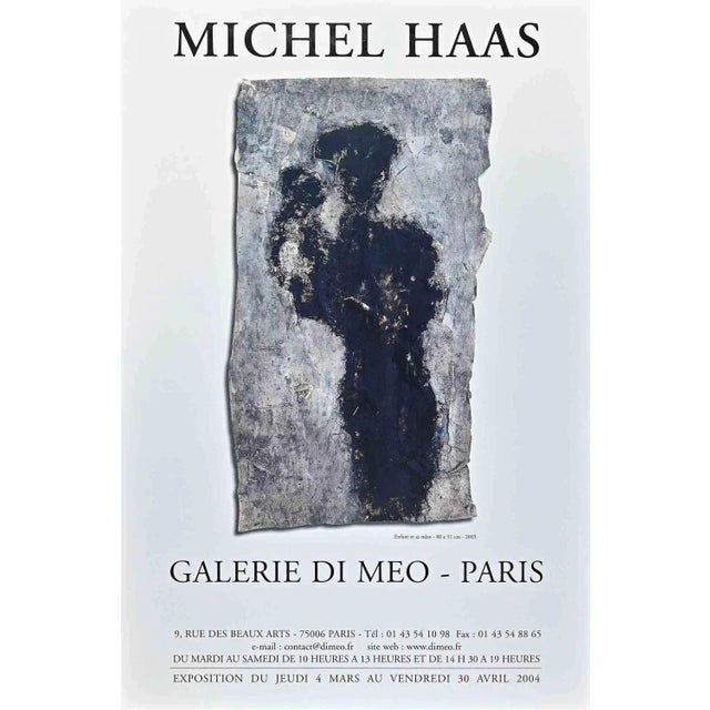 Michel Haas - Poster is a vintage Offset realized for the exhibition by Michel Haas at Galerie Di Meo Paris in 2006. The...