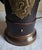 Vintage English Leather and Brass Cordite Table Lamp For Sale - Image 4 of 12
