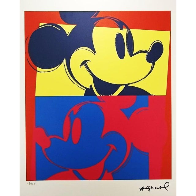 1980s After Andy Warhol, Mickey Mouse, Limited Series Lithograph For Sale - Image 10 of 10