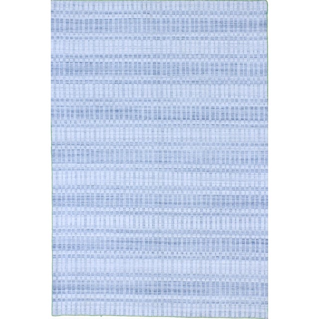 Hand-Knotted Contemporary Wool Rug - 6′1″ × 8′10″ For Sale - Image 4 of 4