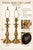 Metal Vintage Stiffel Brass Candlestick Table Lamps With Red Scalloped Shades - Pair For Sale - Image 7 of 7