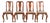 Henkel Harris Queen Anne Solid Cherry Wood Dining Chairs, Set of Four For Sale