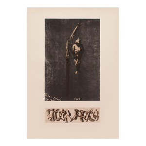 Rare 1959 After Victor Hugo "Ecce", Vintage Monochrome Hungarian Print