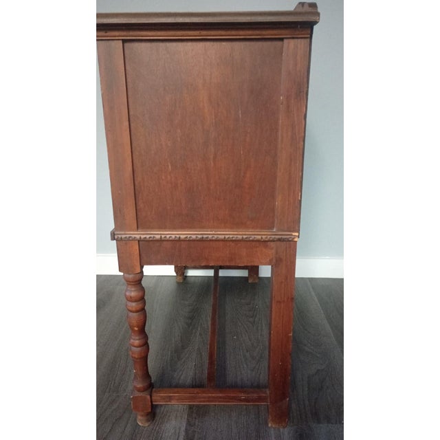 Vintage Wooden Console or Server Cabinet Late 20s For Sale - Image 6 of 18