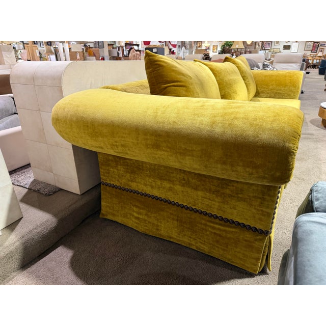 A striking blend of classic elegance and inviting comfort, this Kreiss velvet sofa embodies the refined craftsmanship and...