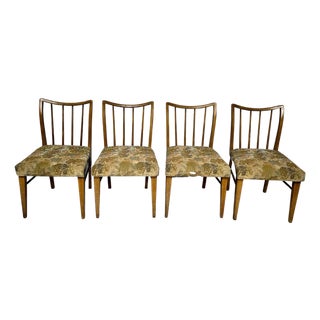 1950s Set of 4 MCM Danish Style Dining Chairs For Sale