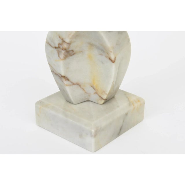 Vintage Cubist Abstract Variegated Marble Sculpture 1970's For Sale - Image 11 of 12