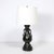 Black Pair of Mid-Century Iron Dragon Amphora Chinoiserie Table Lamps W/ Ring Details For Sale - Image 8 of 15