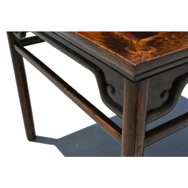 Brown Ming Square Dining Table For Sale - Image 8 of 13