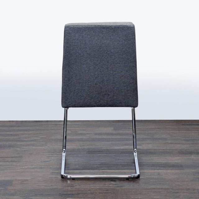 2010s Cb2 Button Tufted Dining Chair on a Metal Frame For Sale - Image 5 of 8