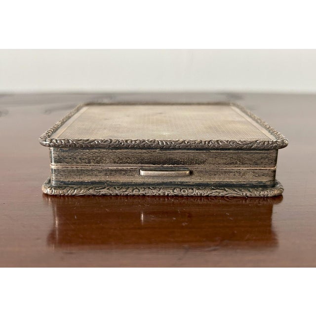 Art Deco Silver Table Clock from William Base & Sons, Birmingham, 1927 For Sale - Image 15 of 18