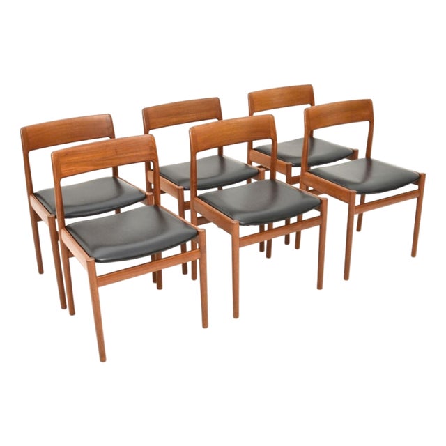 Vintage Teak Dining Chairs from Dalescraft, 1960, Set of 6 For Sale